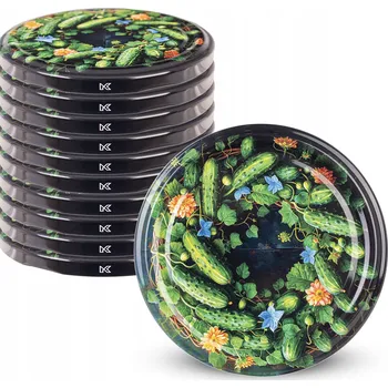 Sklenice ŠROUBOVACÍ VÍČKA NA SKLENICE FI82 VÍČKA NA SKLENICE SKLENICE 10 Ks 6-LOCK