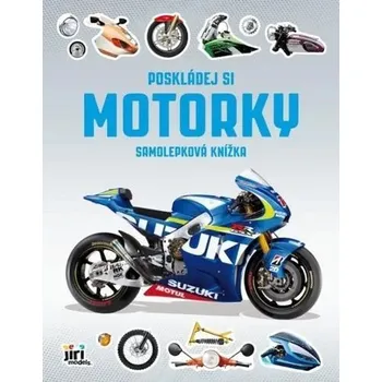 omalovánky Sestavování motorek - Knížka s nálepkami
