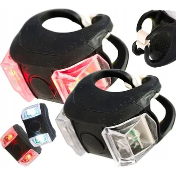 Cyklosvítilna Světla na kolo LED PŘEDNÍ ZADNÍ SADA 2 KS