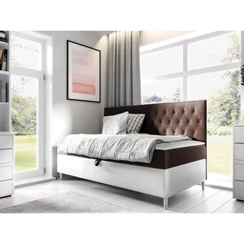 Ložnice Kontinentální postel Junior Gerdise 2, Rozměr postele: 80x200, Barva:: ekokoža Soft 017 (biała) + Fresh 04 MIRJAN 5903211192944