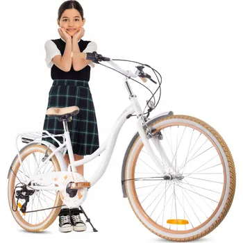 Dětské kolo Kolo Sun Baby 24 palců Dmuchawiec bílé, rám 14,5 palce bílý