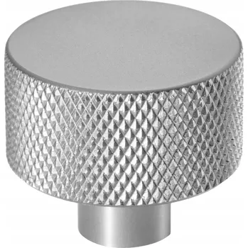 Nábytkové kování Nábytková úchytka na zásuvky a polic WILL kulatá perforovaná fi30 mm stříbrná matná