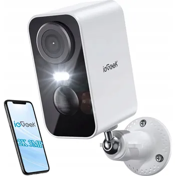 IP kamera Venkovní Bezpečnostní WIFI Kamera 2K 3MPx FULL HD s 5200mAh Baterií