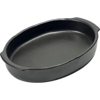 Zapékací mísa Serax Zapékací miska oválná Pure 1,3 l, černá