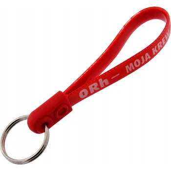 PŘÍVĚSEK NA KLÍČE NA POPRUHU - 0Rh- MOJE KREV