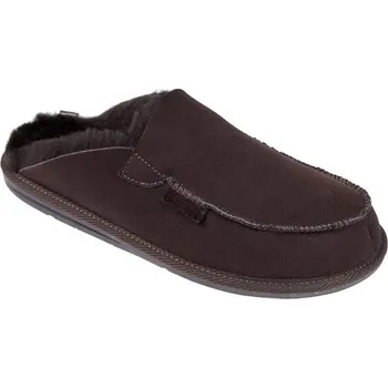 Pánské pantofle Pánské pantofle z ovčí kůže AWASSI Barva: Hnědá, Velikost: 44