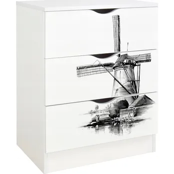 Komoda Komoda Leomark 60 x 42 x 78 cm bílá