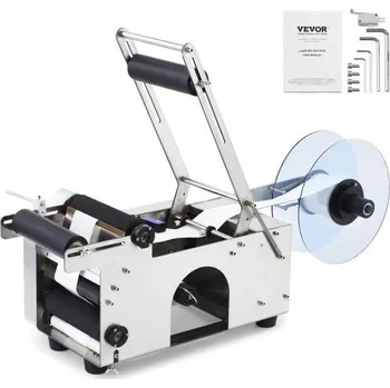 Vakuovačka Poloautomatický stroj na etiketování kulatých lahví, 50ks/min, 12-90mm