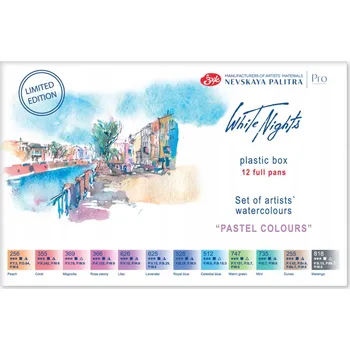 Vodová barva Akvarelové barvy Bílé Noci - Pastelové barvy (12)