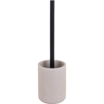 Douceur d'intérieur WC kartáč s černou rukojetí, 10 x 40 cm, SAND, béžový