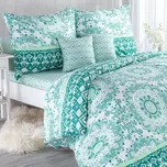 Ložní rodinná souprava z mikrovlákna HILDY s prostěradly a povlaky na polštářky sada 4 dílů na jednolůžko 216055006