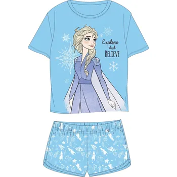 Dívčí pyžamo Eplusm Dívčí pyžamo FROZEN ELSA krátké modré Barva: Modrá, Velikost: 110