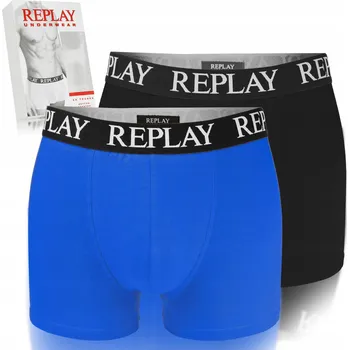 Boxerky Spodní Prádlo Boxerky Replay černé, velikost L