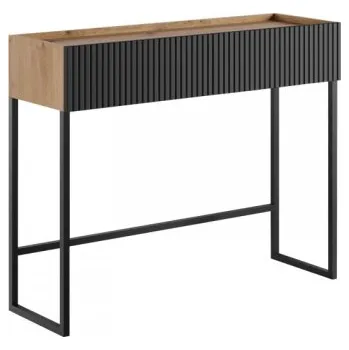 Toaletní stolek Toaletní stolek Zulek 2SZ, Barva: dub artisan / dub artisan + černá MIRJAN 5903211407581