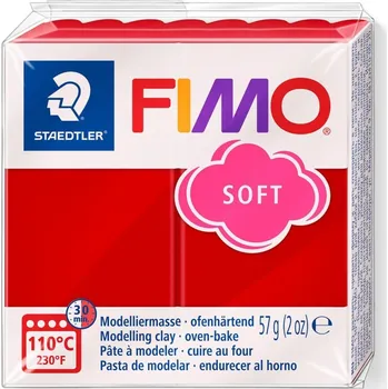 Modelovací hmota FIMO soft č.2 vánoční červená 57g