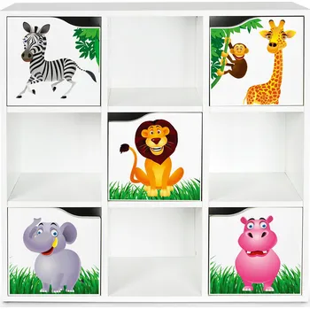 Knihovna Regál Leomark 89 x 29 x 89,5 cm bílý