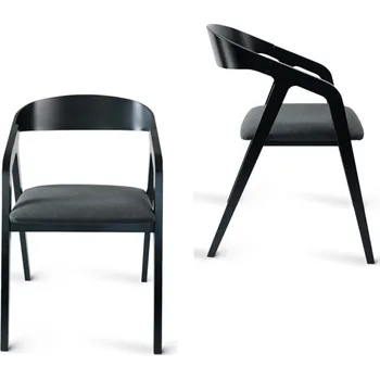 Jídelní židle NábytekProNás Jídelní židle křesílko FRAME - černá (buk)