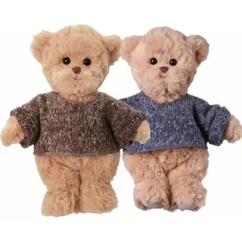 plyšák Bukowski Plyšový medvěd Louis v šedém svetru