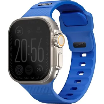 Chytré hodinky UNIQ Stride FKM Rubber voděodolný řemínek Apple Watch 49/45/44/42mm kobaltově modrý