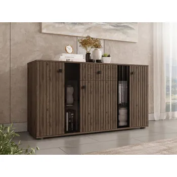 Komoda Komoda Fiesta II, Barva: ořech okapi, Osvětlení: bez osvětlení MIRJAN 5903211409783