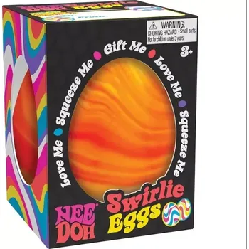 Cestovní hra Schylling NeeDoh Mačkací Vejce Oranžová