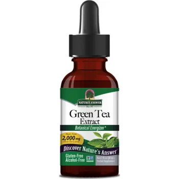 Doplněk stravy Nature's Answer Green Tea, zelený čaj, extrakt, 30 ml Doplněk stravy