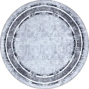 Koberec Koberec MIRO 51254.802 mramor / řecký, šedý / černý kruh