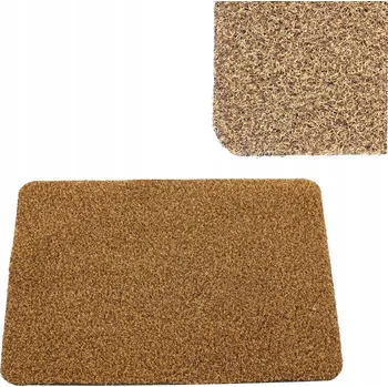 Rohožka hnědá 40x60 cm, na boty, vnitřní/venkovní, s vlasem, kobereček