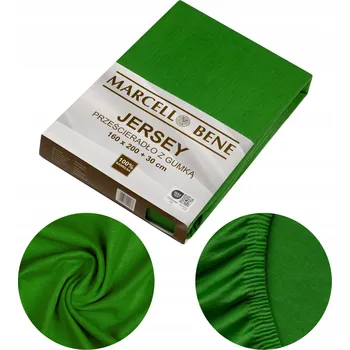 Prostěradlo Prostěradlo s gumou jersey 140x200 +30 cm, zelená barva