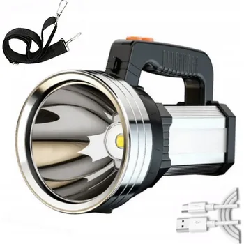 Svítilna Multifunkční LED akumulátorová svítilna 300 lm stříbrná IPX4