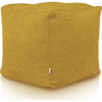 Taburet Taburetka Boucle hořčičová