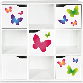 Knihovna Regál Leomark 89 x 29 x 89,5 cm bílý