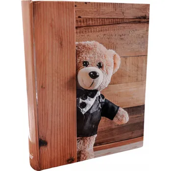 Fotoalbum FOTOALBUM NA 200 FOTOGRAFIÍ 10x15 CM - ŠITÝ - Dárek MEDVÍDEK