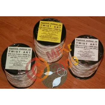 motouz papírový na TWISTART bílý 5000 tex