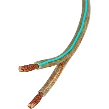 Audio kabel Reproduktorový kabel ACV RCA 25 transparent/mint yard goods