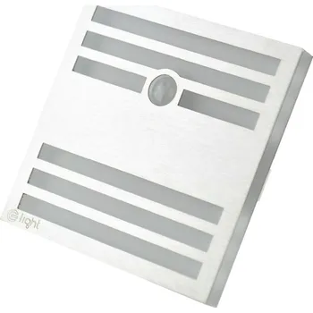 Nástěnné svítidlo Schodišťové LED svítidlo Pepers, 1x LED 0,6w, 6500k, s, pohybový senzor