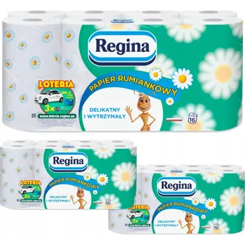 Toaletní papír Toaletní papír Regina heřmánkový 48 rolí, 3vrstvý, 4 balení po 12 kusů