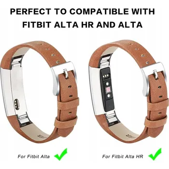 Řemínek na hodinky Fitbit Alta Hnědý Kožený Řemínek / Pásek - Příslušenství
