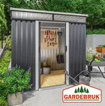 Gardebruk® Kovová kůlna na nářadí 200×125×180 cm – antracitová