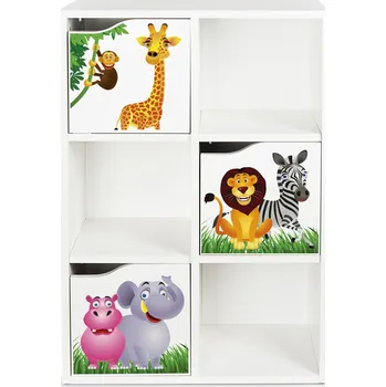 Knihovna Regál Leomark 59,5 x 29 x 89,5 cm bílý