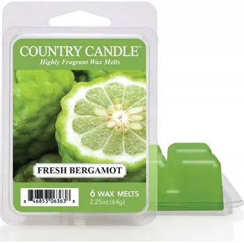 Svíčka Svíčka Fresh Bergamot - Country Candle - vonný vosk 64 gramů