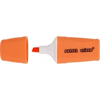 Zvýrazňovač Mini zvýrazňovač ORANŽOVÝ PASTELOVÝ Cricco se zkosenou špičkou, intenzivní