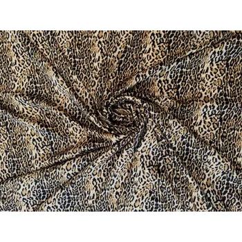 Umělé hedvábí s leopardím vzorem - UH1486