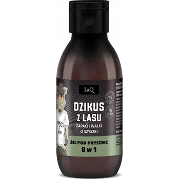 Sprchový gel LAQ DZIK DZIKUS Z LASU MINI SPRCHOVÝ GEL 8v1 ČERNÝ 100ml