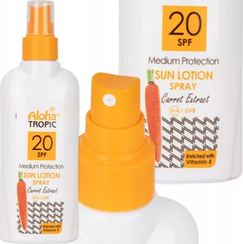 Přípravek na opalování Opalovací mléko Aloha Tropic SPF 20, 200 ml
