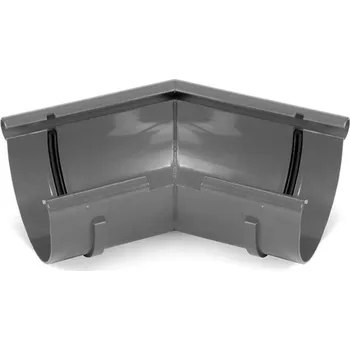 okap BRYZA PVC vnitřní nast. roh 120° –145° 75 mm grafitová (RAL 7021)