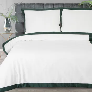 Povlečení MAKOSATENOVÉ POVLEČENÍ REINA25B 200X220 CM, 2 KS 70X80 CM BÍLÉ