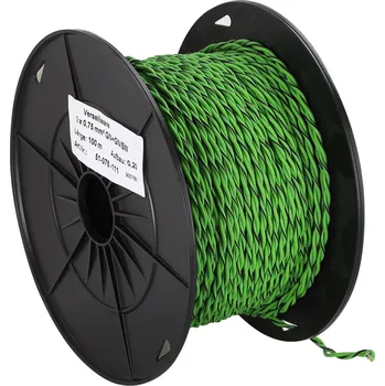 elektrický kabel Reproduktorový kabel ACV FLRY Twisted green/green-black 075