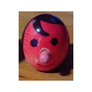 Figurka dřevěná hlavička panáček - lakovaná