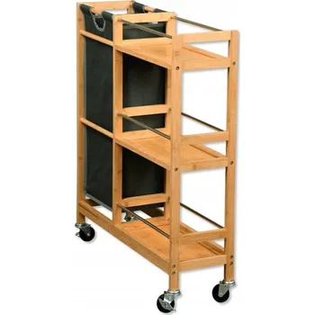 regál Regál na kolečkách, 3 úrovně, výsuvná taška, Kesper